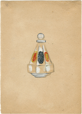 Ермолаева Вера Михайловна. Эскиз флакона фабрики «Ленжет»